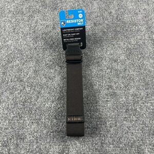 Kuhl Resistor Belt Mens XL Brown Espresso Stretch Webbing Metal Free Adjustable